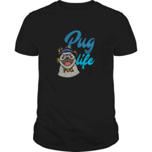 Polera perro pug «Pug Life» (modelo 40) hombre