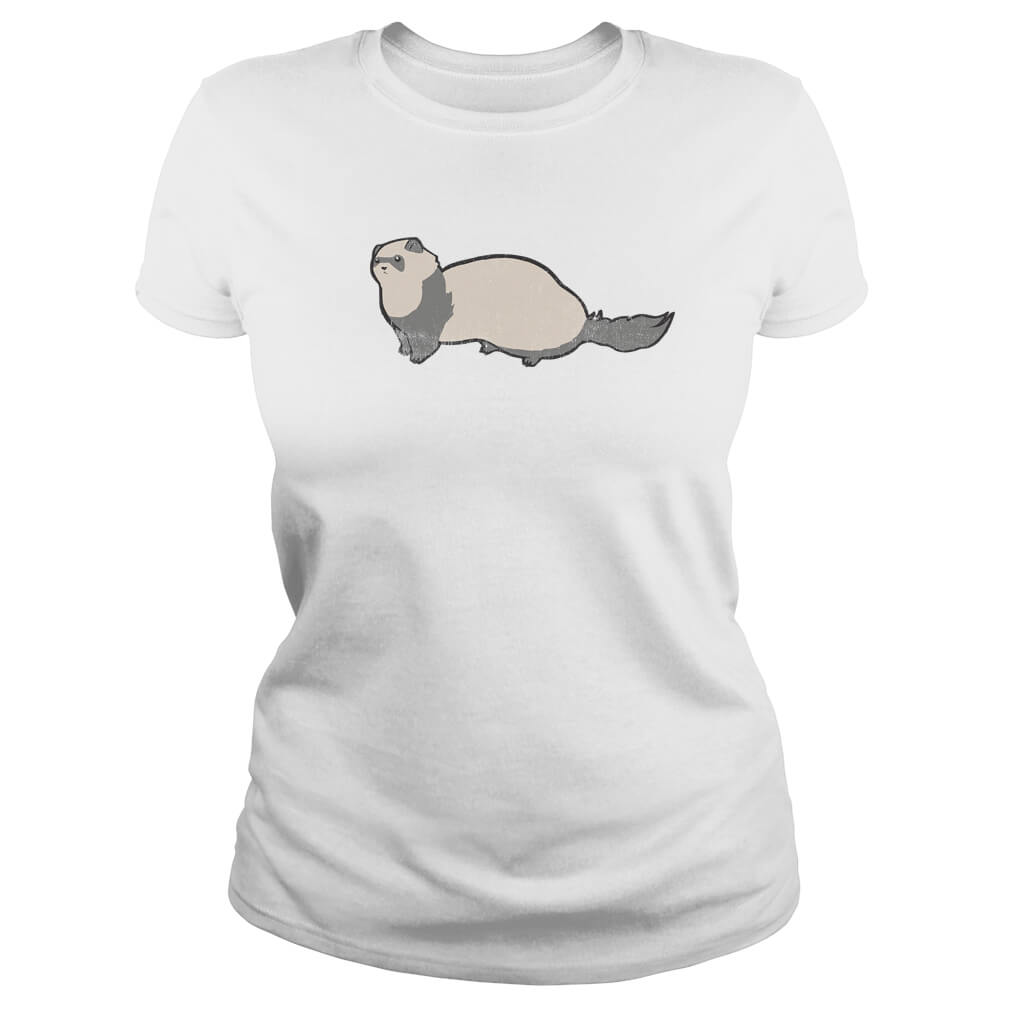 Polera Hurón Ferret diseño "Hurón" (modelo 58) mujer