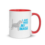 Tazón Bicolor I just need my Beagle (modelo 54)