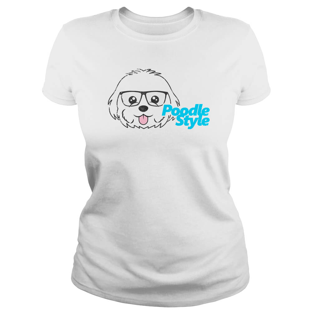 Polera perro Poodle "Poodles Style" (modelo 124) Mujer