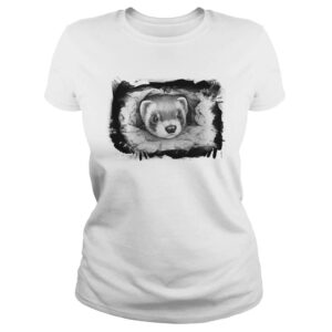 Polera Hurón Ferret diseño «Hurón Sable» (modelo 165) mujer