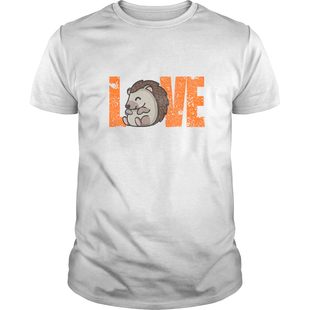 Polera Erizo de tierra diseño "Love" (modelo 203) hombre