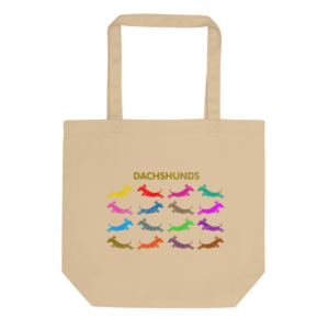 Bolsa Reutilizable 100% Algodón Perro Salchicha «Dachshunds» (modelo 157)