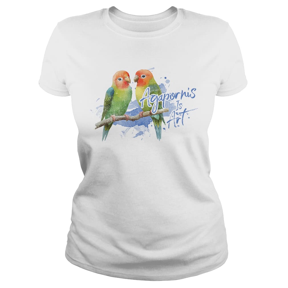 Polera Inseparables «Agapornis is Art» (modelo 284) mujer