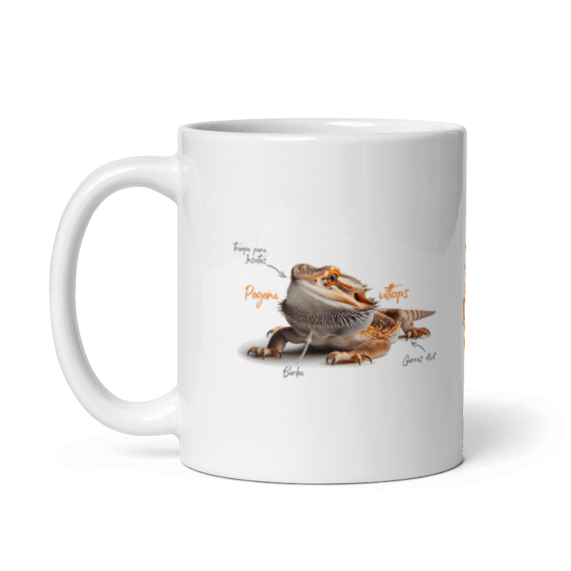 Tazón Dragón Barbudo «Pogona vitticeps 3» (modelo 264) - Imagen 3