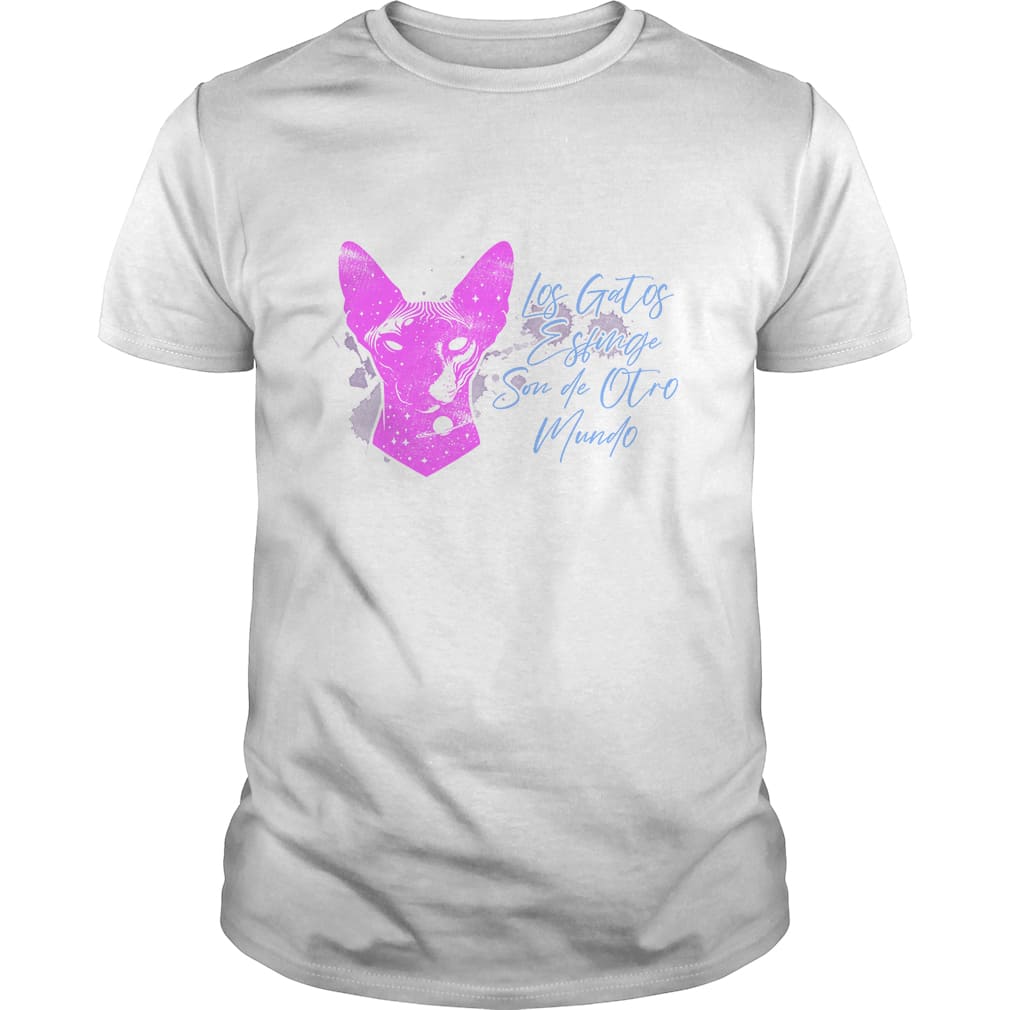 Polera Gatos Esfinge «Los gatos esfinge son de otro mundo» (modelo 332) Hombre