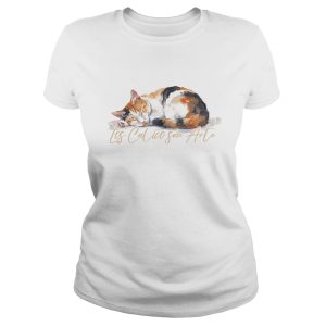 Polera Gatos Cálico «Los Calico son Arte» (modelo 357) mujer