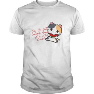 Polera Gatos Cálico «Soy un Gato Comiendo Sandía» (modelo 359) Hombre
