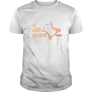 Polera Gatos Naranjas «El Gato Volador» (modelo 370) Hombre