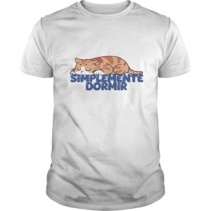 Polera Gatos Naranjas «Simplemente Dormir» (modelo 371) Hombre