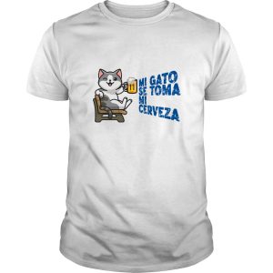 Polera Gatos Romanos «mi Gato se Toma mi Cerveza» (modelo 376) Hombre
