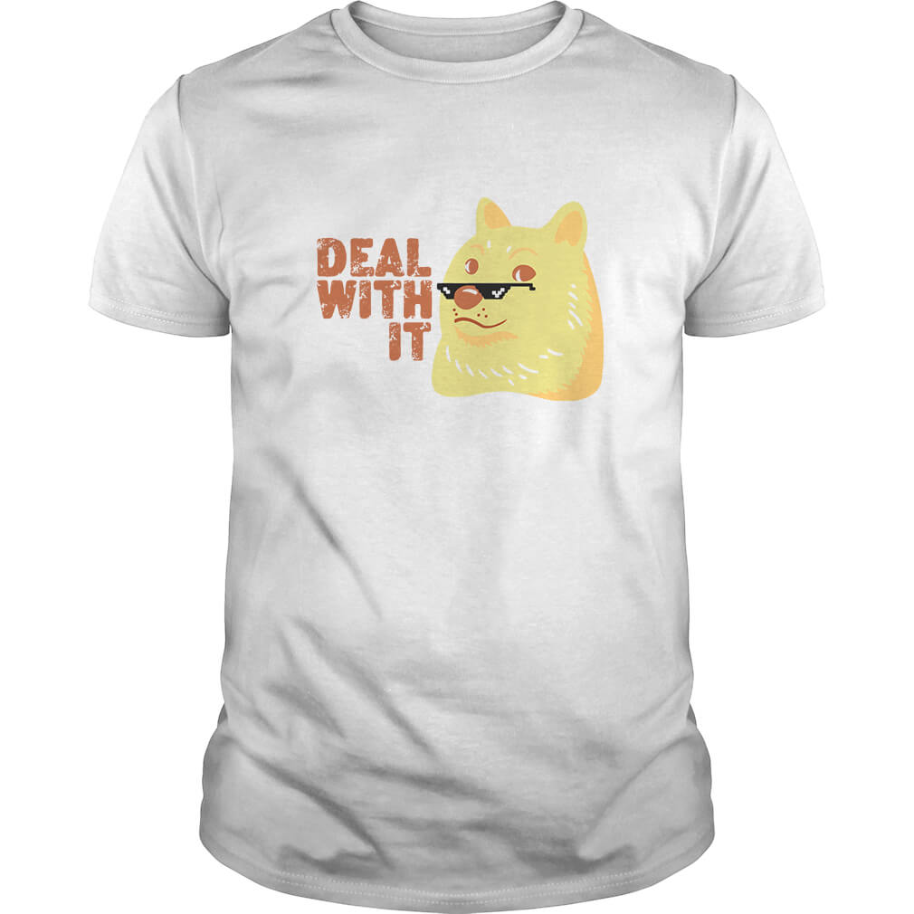 Polera Perros de Internet «Deal With It» (modelo 380) Hombre