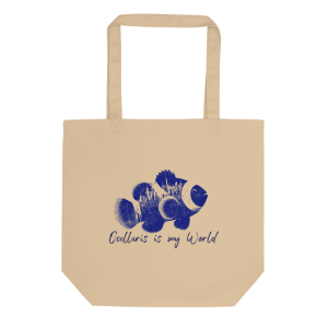 Bolsa Reutilizable 100% Algodón Peces Marinos «Ocellaris is my world» (modelo 320)