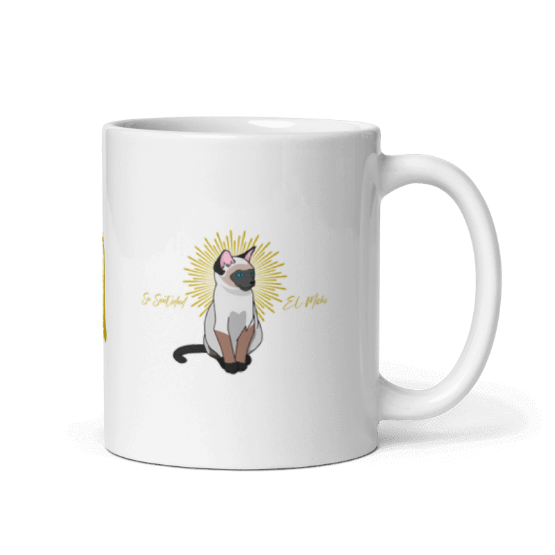 Tazón Gatos Siamés «Su Santidad de Michi» (modelo 351)