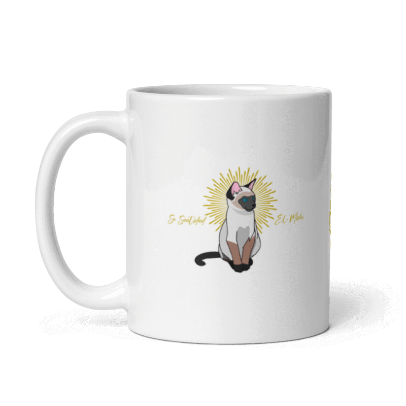 Tazón Gatos Siamés «Su Santidad de Michi» (modelo 351) - Imagen 3