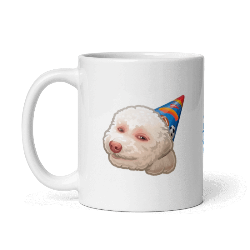 Tazón Perros de Internet «Perro Cumpleañero» (modelo 393) - Imagen 3